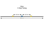 Flared Viton 3-Stop Tubing, Yellow-Blue-Yellow 12 Pack