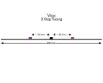 Flared Viton 3-Stop Tubing, Purple-Black-Purple 12 Pack