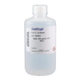 Sulfur 1,000 mg/L (H2SO4) in 2% HNO3, 100 mL
