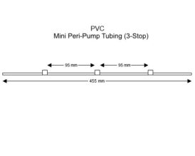 White-White-White, PVC, Mini Peri tubing, 3-Stop, 12 Pack, Thermo equivalent 842312052401