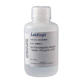 Acetate, 1000 mg/L, Ion Chromatography Standard, in H2O, 100mL