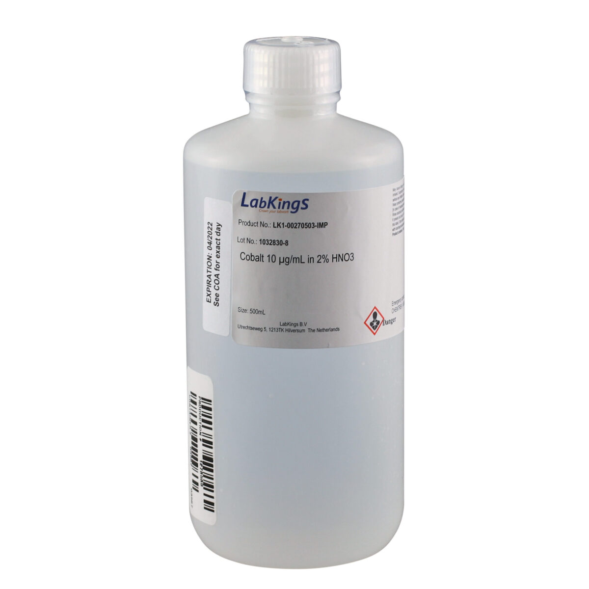 Cobalt 10 mg/L, 500ml